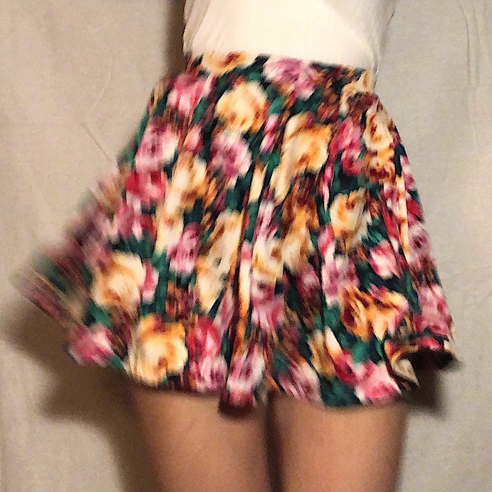 Adorable Floral Summer Mini Skirt